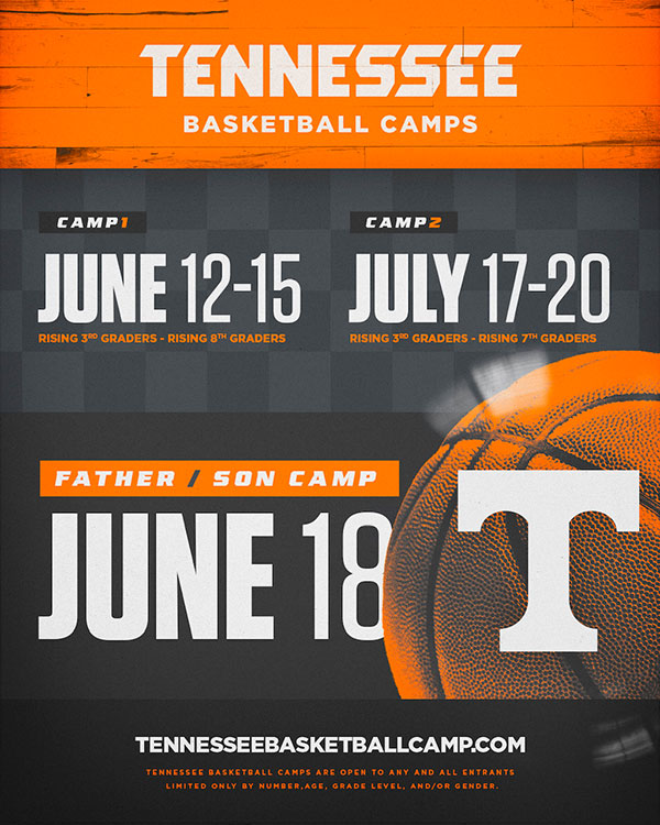 Tennessee Men's Basketball Camps Univ. of Tennessee Knoxville, TN